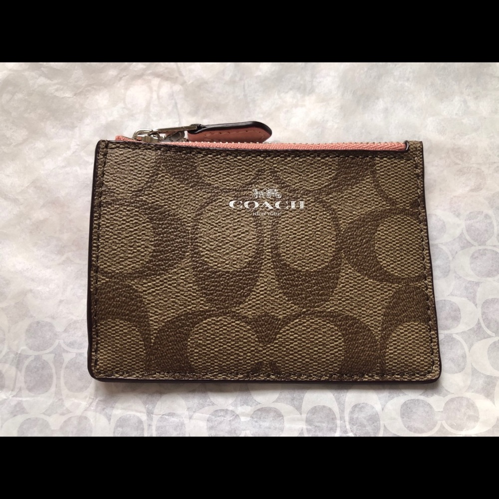coach mini skinny id case